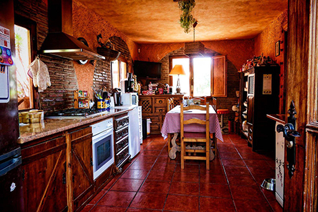 image of kitchen  image of rustic style villa in cabopino for sale