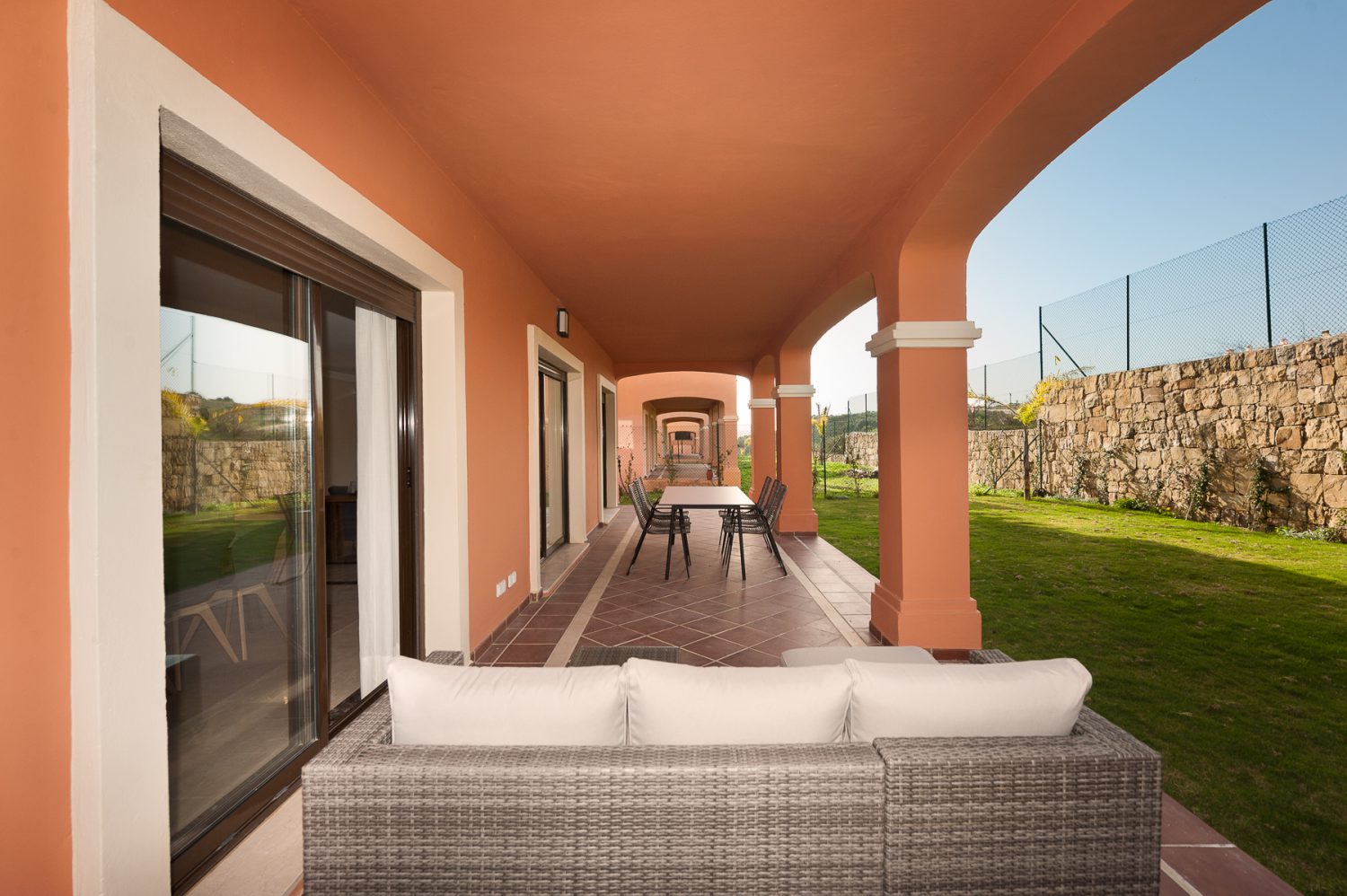 terrace space  new golf villas near Marbella