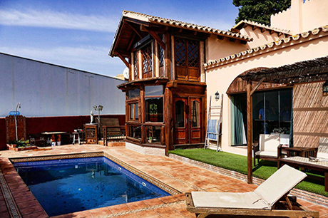 swimming pool pic  image of rustic style villa in cabopino for sale