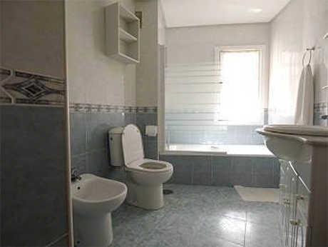 toilet image First line beach apartment in Cabopino Port