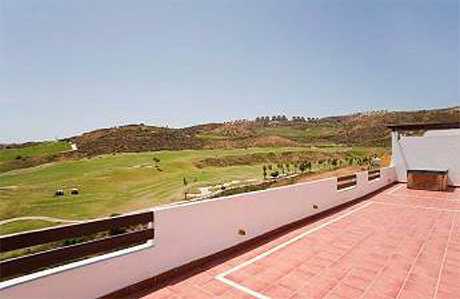 golf view from patio golf penthouse mijas costa
