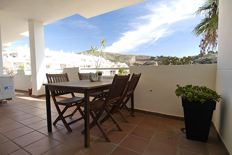 terrace view from living room great apartment in calahonda