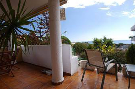 Elevated Ground floor apartment | Las Mimosas Cabopino view
