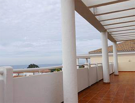 las mimosas cabopino penthouse terrace long view