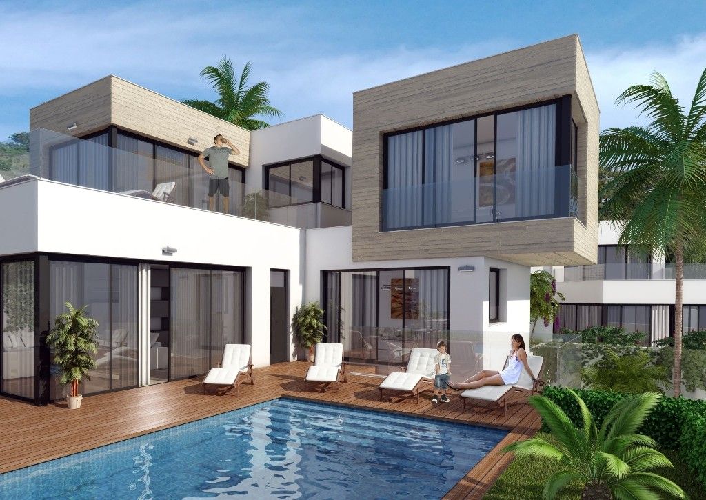 image of pool - modern villas in mijas new development costa del sol