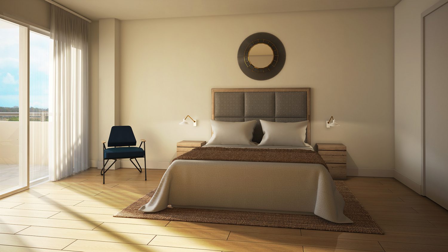 master bedroom image - New Refurbished Contemporary Apartments in Torremolinos