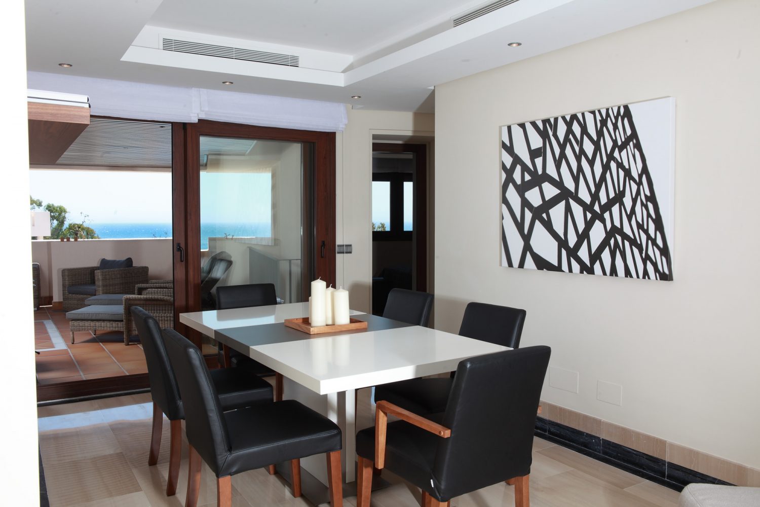 dining room pic First line beach development with stunning sea views near marbella costa del sol
