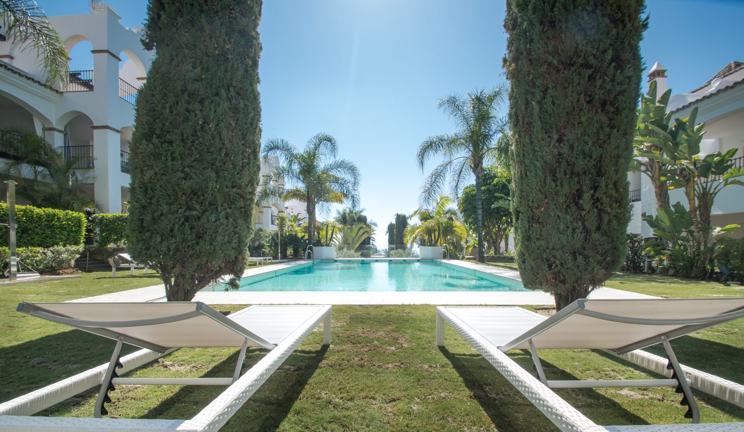 pool view new apartments marbella