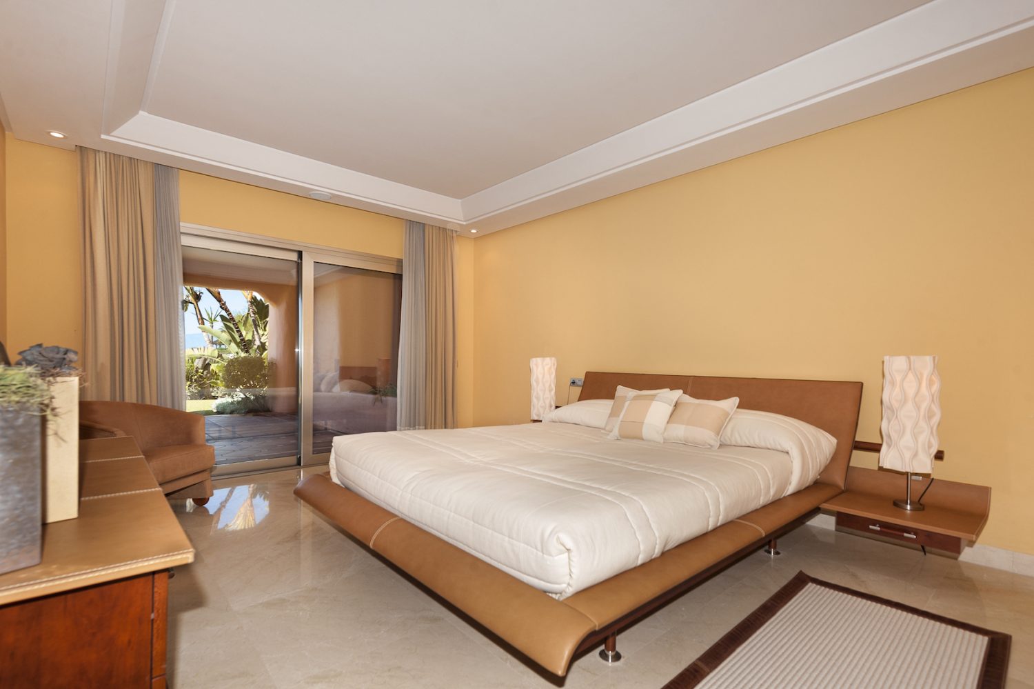 image of bedroom luxury first line beach apartments los monteros