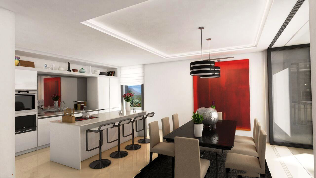 image of kitchen  luxury style modern villas for sale costa del sol