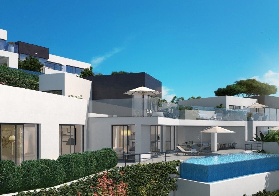 view to villa luxury style modern villas for sale costa del sol