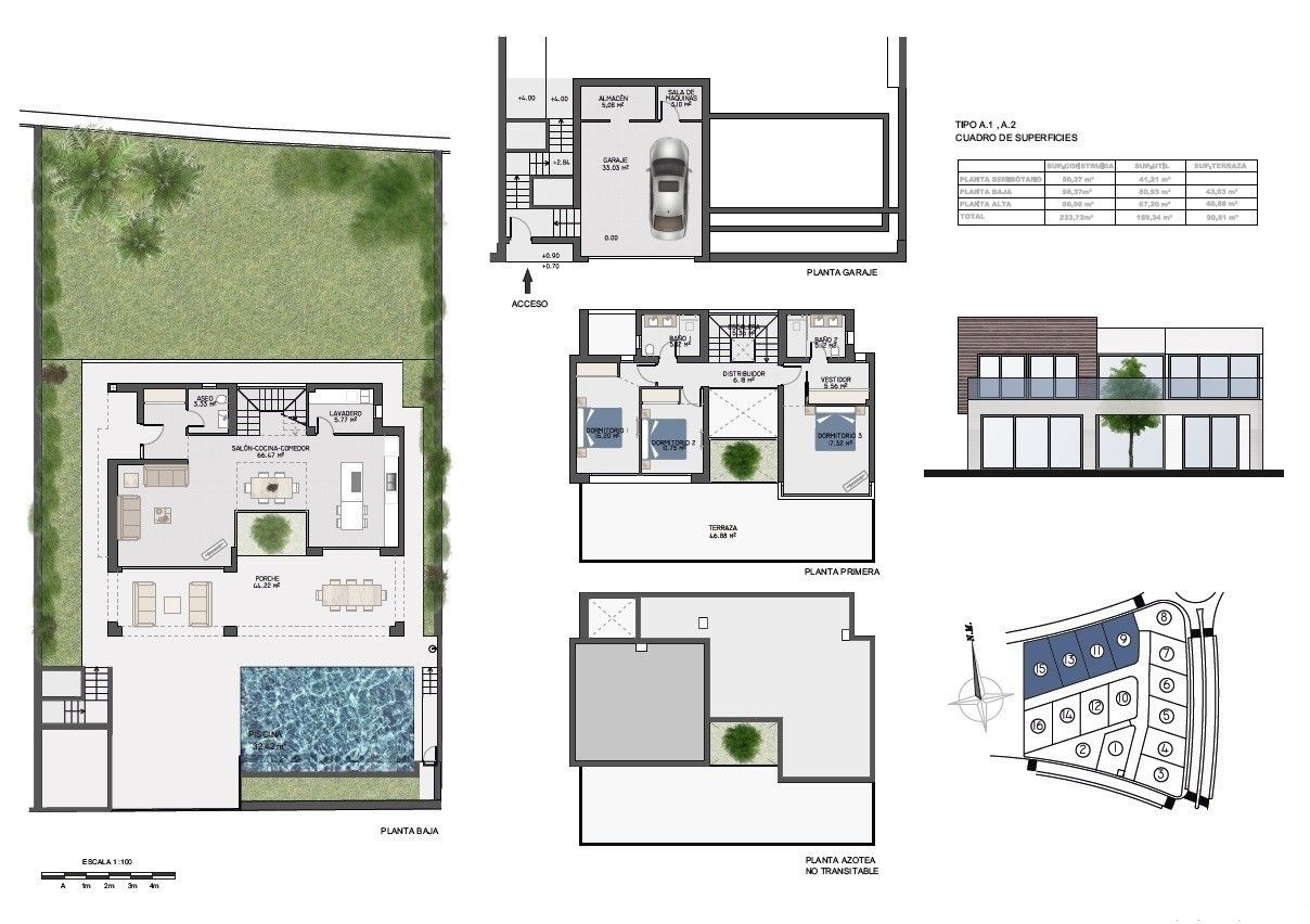 plans 1 image  modern villas for sale costa del sol