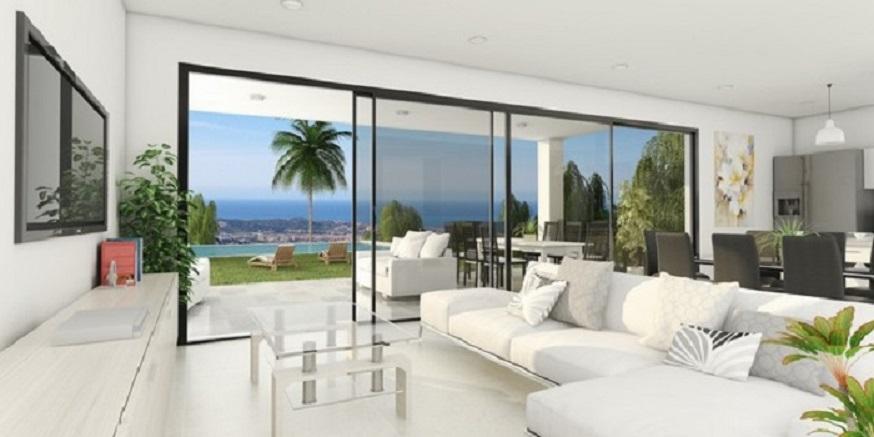 living room  New development villas in lower La Cala - Costa del Sol New Developments
