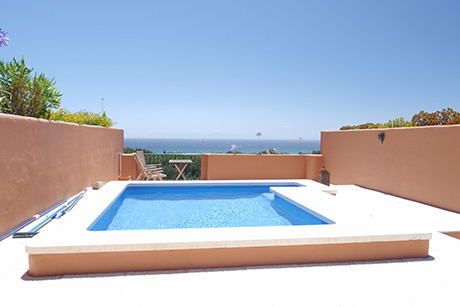 St Andrews Port Cabopino view from swimming pool